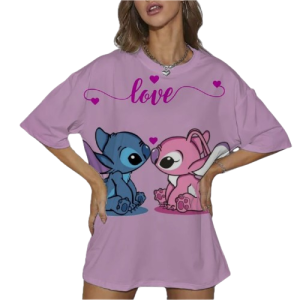 Młodzieżowa koszulka na krótki rękaw Disney Lilo i Stich