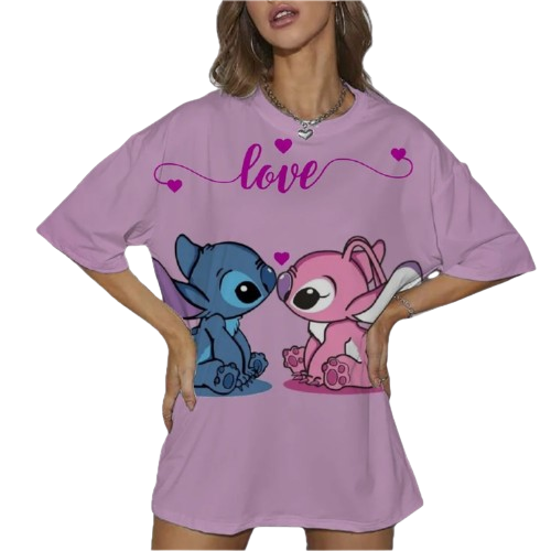 Młodzieżowa koszulka na krótki rękaw Disney Lilo i Stich