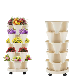 Pionowy doniczkowy system z automatycznym nawadnianiem