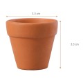 Zestaw 20 Mini Ceramicznych Doniczek Terracotta