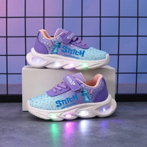 Buty LED Sneakersy Oddychające Dla Dzieci Stitch