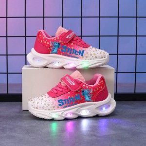 Buty LED Sneakersy Oddychające Dla Dzieci Stitch