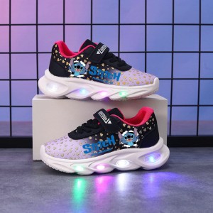 Buty LED Sneakersy Oddychające Dla Dzieci Stitch