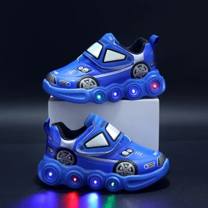 Buty dla Dzieci LED Sneakersy Świecące Samochody