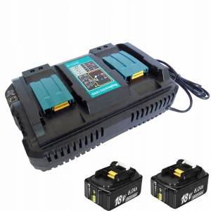 Akumulatory 18V 6.0Ah + Ładowarka do Makita  Zestaw 2 szt