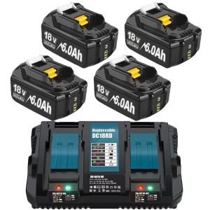 Zestaw Ładowarka 4x Akumulator Bateria MAKITA 18V 8ah