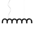 Lampa Wisząca Styl Arch Design LED Macaron 125cm Czerń