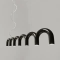 Lampa Wisząca Styl Arch Design LED Macaron 125cm Czerń