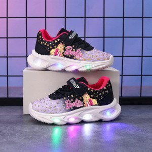 Buty LED Sneakersy Oddychające Dla Dzieci BARBIE