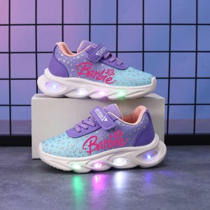 Buty LED Sneakersy Oddychające Dla Dzieci BARBIE