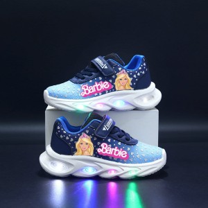 Buty LED Sneakersy Oddychające Dla Dzieci BARBIE