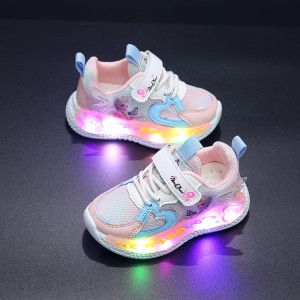 Buty LED Sneakersy Oddychające Kraina Lodu ELSA Dla Dzieci