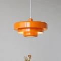 Lampa Wisząca Retro Żyrandol LED Pomarańczowa