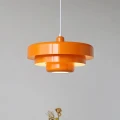 Lampa Wisząca Retro Żyrandol LED Pomarańczowa