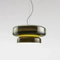Włoska Lampa Wisząca LED Nordic Wave Szkło 36cm