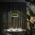Włoska Lampa Wisząca LED Nordic Wave Szkło 36cm