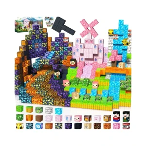 300szt Klocki Magnetyczne Konstrukcyjne Minecraft Zabawka
