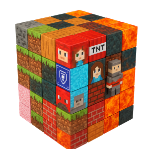 500szt Zabawka Minecraft Klocki Magnetyczne Konstrukcyjne 