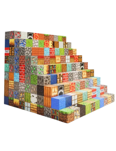 600szt Zabawka Minecraft Klocki Magnetyczne Konstrukcyjne