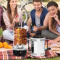 Elektryczny grill pionowy do szaszłyków z odłożoną metalową obudową
