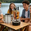 Elektryczny grill pionowy do szaszłyków z odłożoną metalową obudową