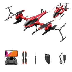 Dron wi-fi zdalnie sterowany helikopter czerwony