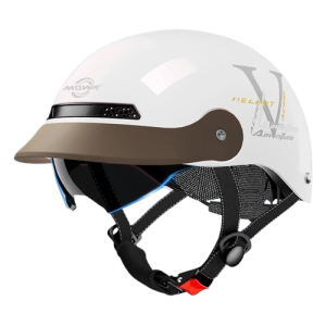 Kask motocyklowy retro orzeszek na skuter rower elektryczny