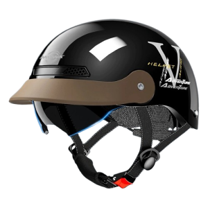 Kask motocyklowy retro orzeszek na skuter rower elektryczny