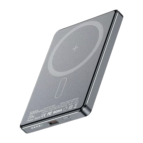 Powerbank Magnetyczny SLIM 5000mAh 20W PD 15W USB-C 8 mm