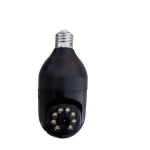 Kamera wi-fi podłączenie pod wejście do żarówki czarna 16 GB
