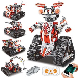 Klocki do składnia Transformacja 5w1 z napędem RC robot 