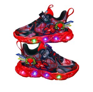 Sneakersy dla chłopców ze świecącą podeszwą spiderman galaxy