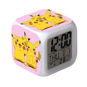 Zegarek elektroniczny LED pokemon Pikachu Ach świecący budzik