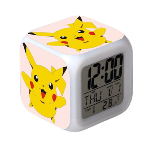 Zegarek elektroniczny LED pokemon Pikachu Ach świecący budzik