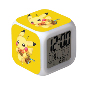 Zegarek elektroniczny LED pokemon Pikachu Ach świecący budzik
