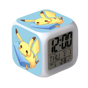 Zegarek elektroniczny LED pokemon Pikachu Ach świecący budzik