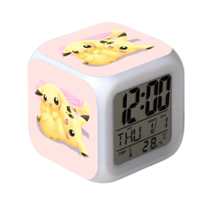 Zegarek elektroniczny LED pokemon Pikachu Ach świecący budzik