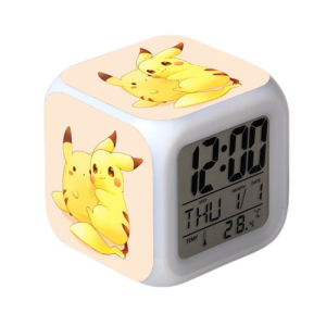 Zegarek elektroniczny LED pokemon Pikachu Ach świecący budzik