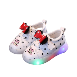 Trampki dla dziewczynki Myszka Mini Led wiosenne